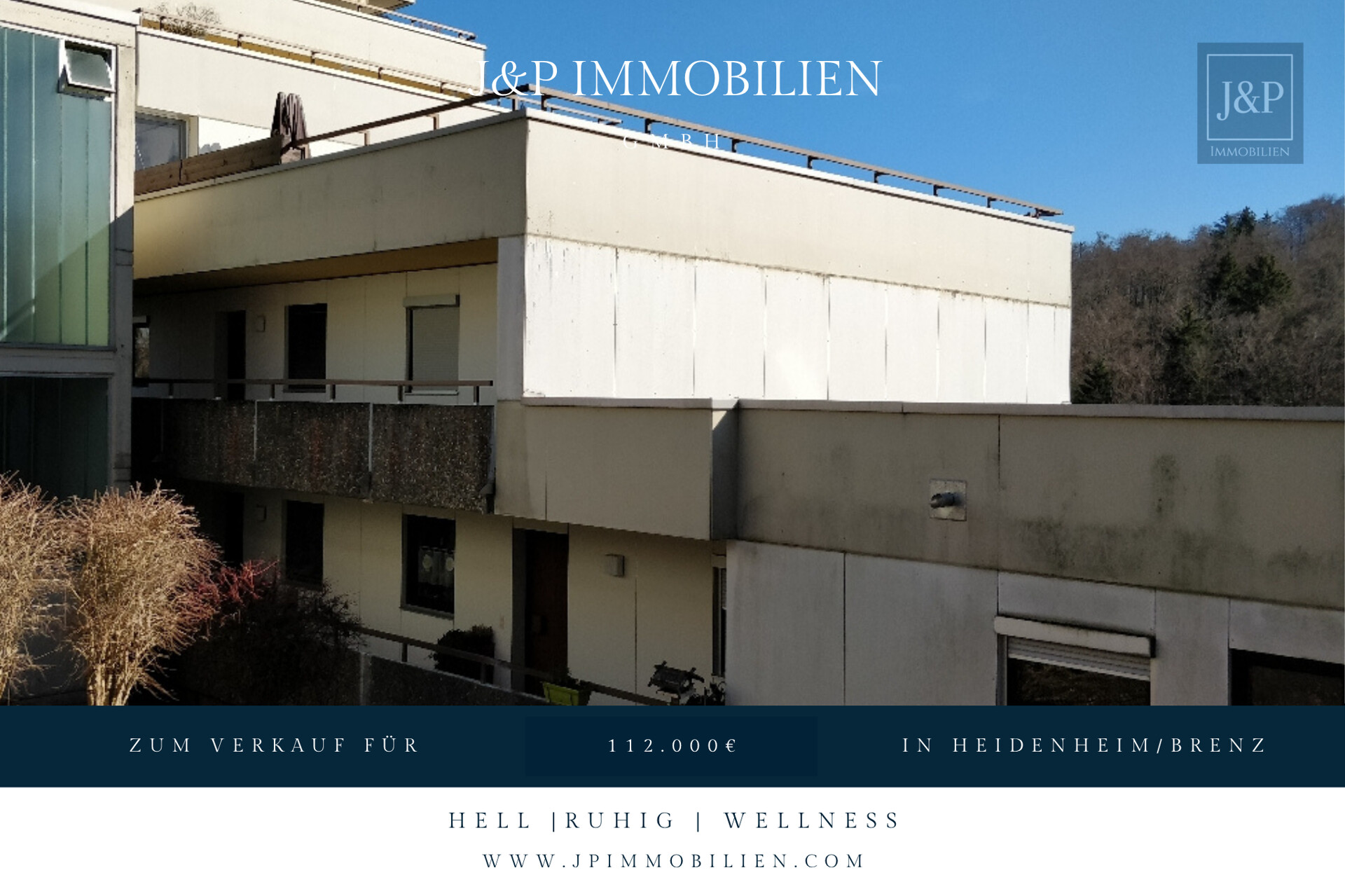 Charmante 1,5-Zimmer-Wohnung mit Balkon und Wellnessbereich - Wohnung Heidenheim