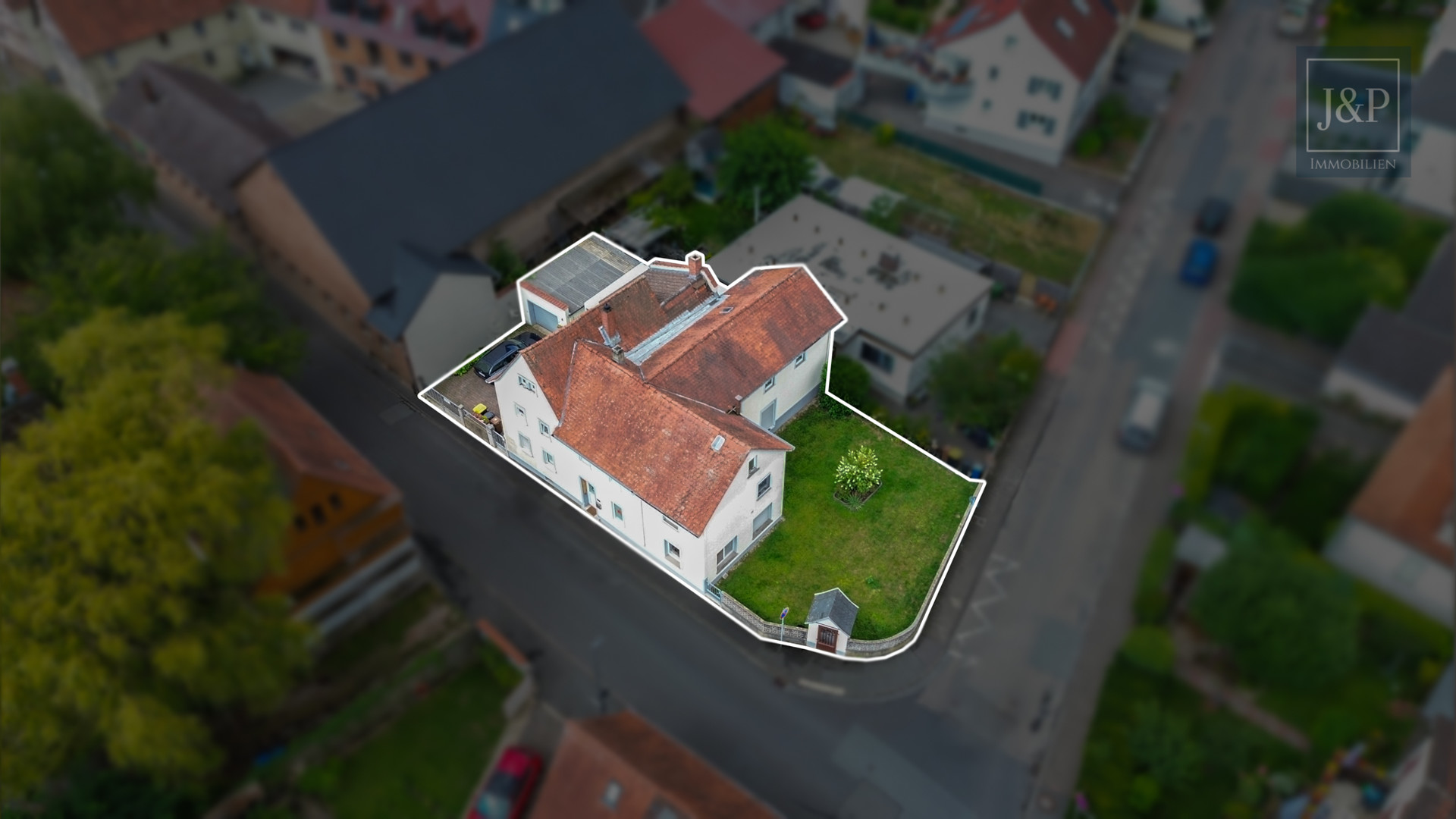 Vielseitiges Wohn- und Geschäftshaus in zentraler Lage von Oberursel! - Luftaufnahme