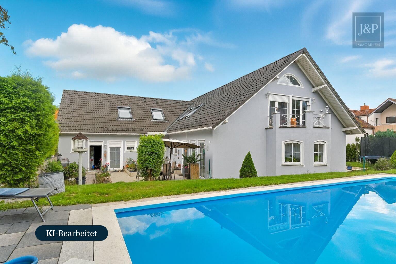 Großfamilien aufgepasst! - Exklusives Anwesen mit Privatsphäre und Waldrandlage in Glattbach - Garten & Haus