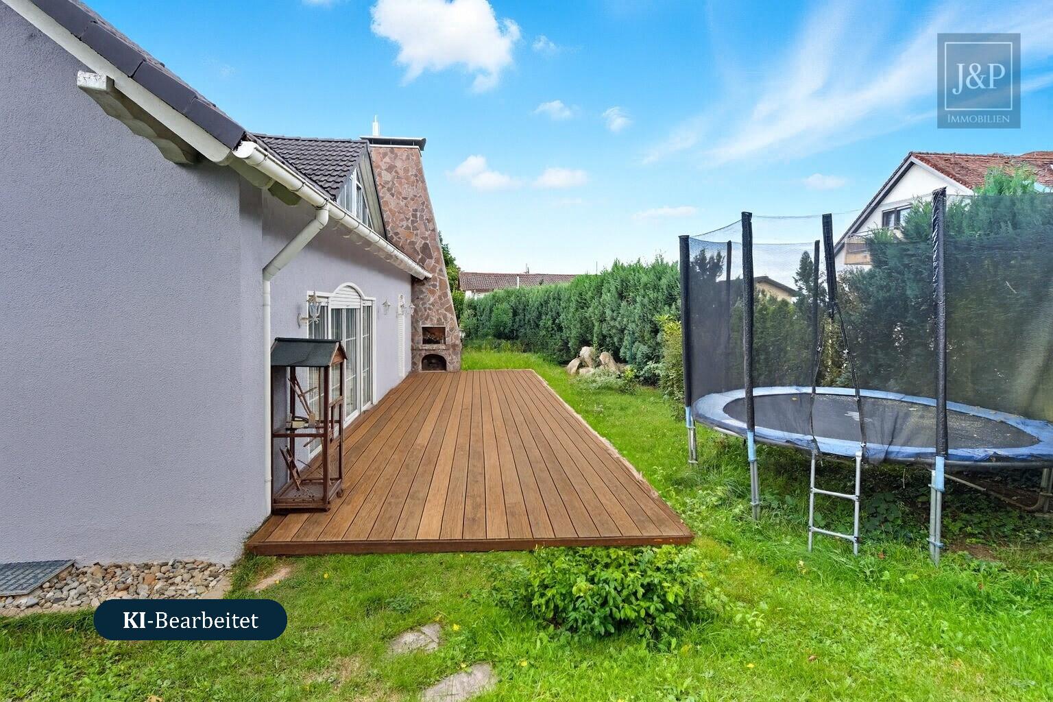 Großfamilien aufgepasst! - Exklusives Anwesen mit Privatsphäre und Waldrandlage in Glattbach - Terrasse Wohnzimmer