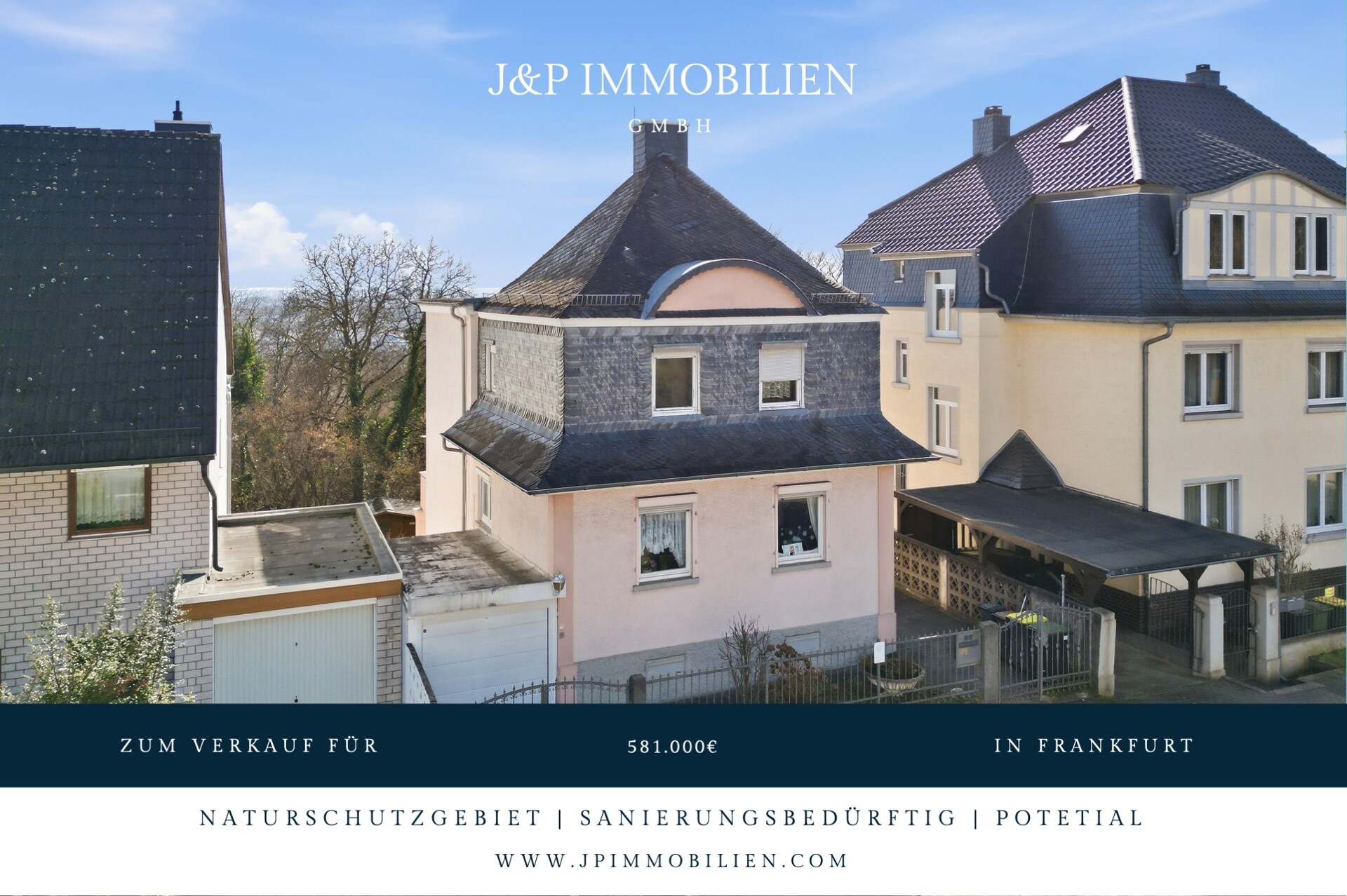 Altbau in Toplage Bergen-Enkheim | Weitblick | Naturschutzgebiet | Sanierungsobjekt - Titelbild