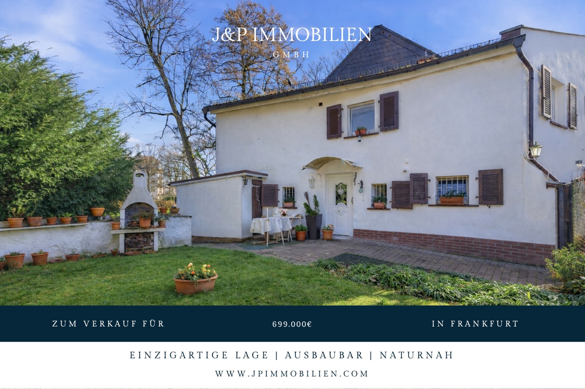 Einfamilienhaus in Frankfurt-Rödelheim | Garten | ruhige Parklage | Bauland - Titelbild