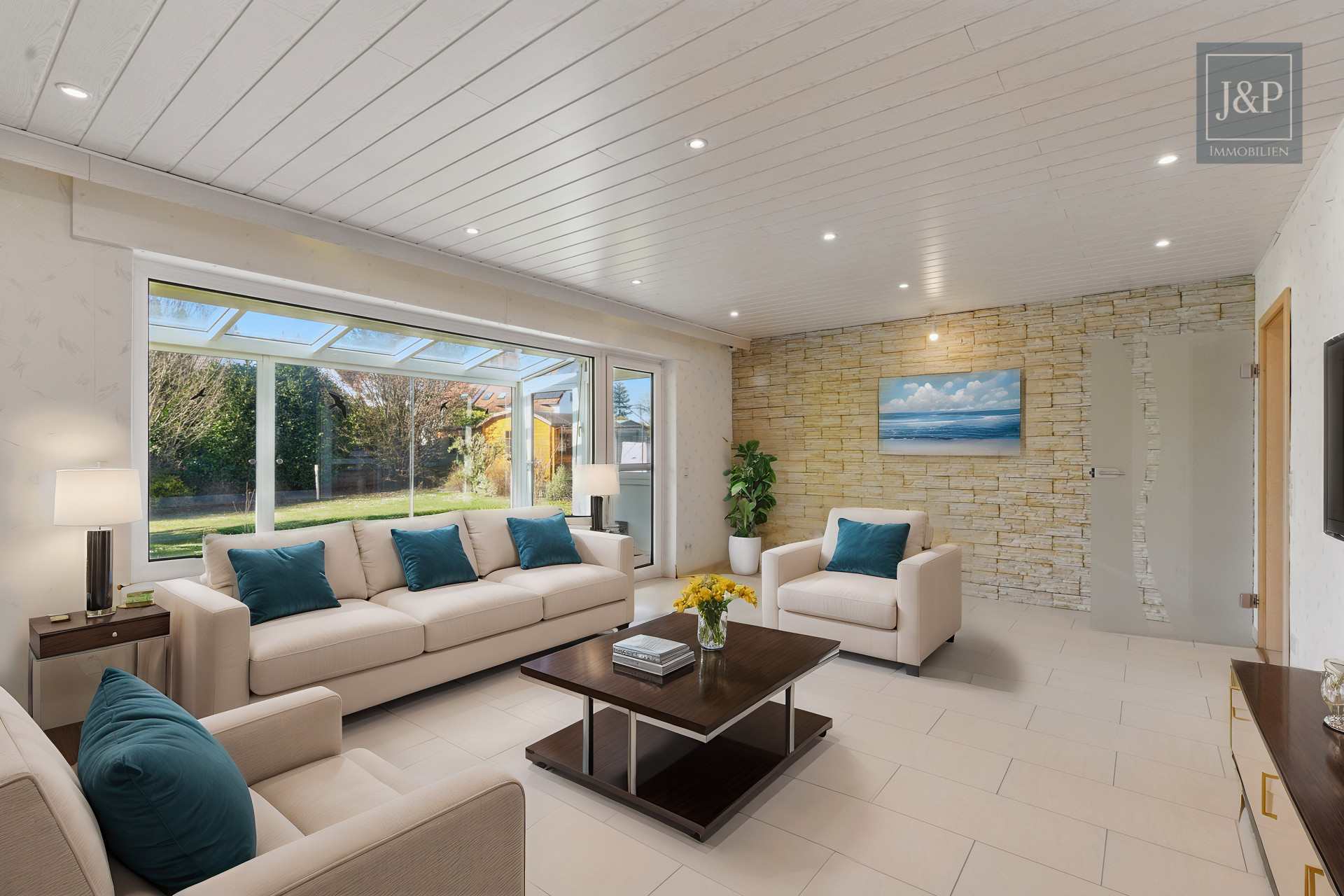 Ein Zuhause für Generationen – modernisiertes Mehrfamilienhaus in zentraler Lage von Bruchköbel! - Wohnzimmer EG (Beispiel)