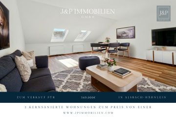 Zwei Einheiten – eine Kapitalanlage: Sanierte Maisonette-Wohnung mit 5 % Rendite in Alsbach-Hähnlein, 64665 Alsbach-Hähnlein, Etagenwohnung
