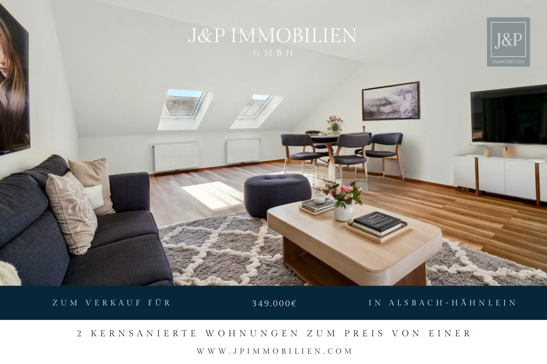 Zwei Einheiten – eine Kapitalanlage: Sanierte Maisonette-Wohnung mit 5 % Rendite in Alsbach-Hähnlein - Titelbild Alsbach Hähnlein