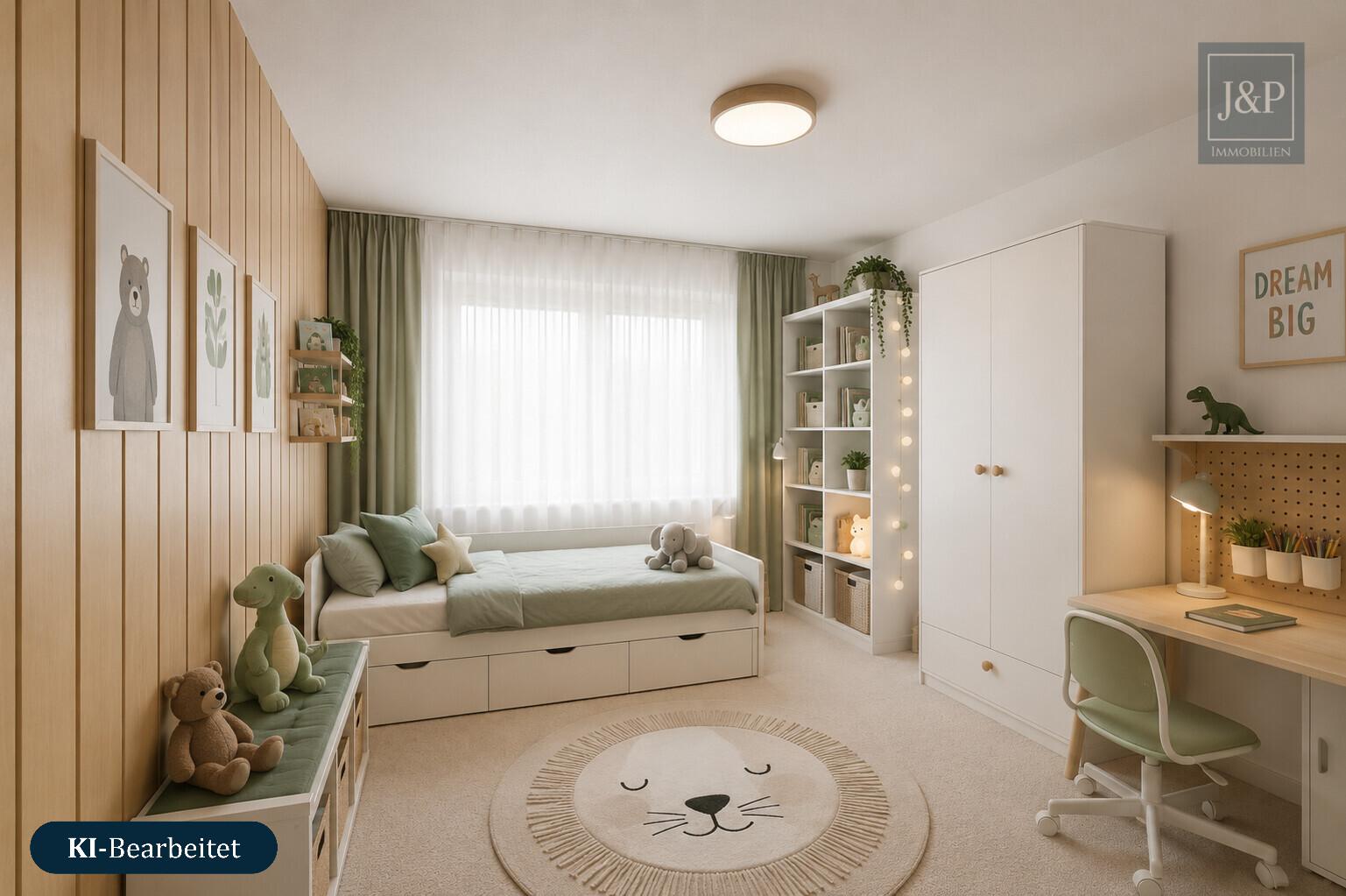 Familienglück mit Garten – Reihenendhaus mit Balkon, Terrasse & Sanierungs-Potenzial in Frankfurt - Zimmer 2 OG KI überarbeitet