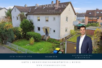 1-2 Familienhaus mit Ausbaureserve in ruhiger Lage im Streitwald, 63741 Aschaffenburg, Doppelhaushälfte