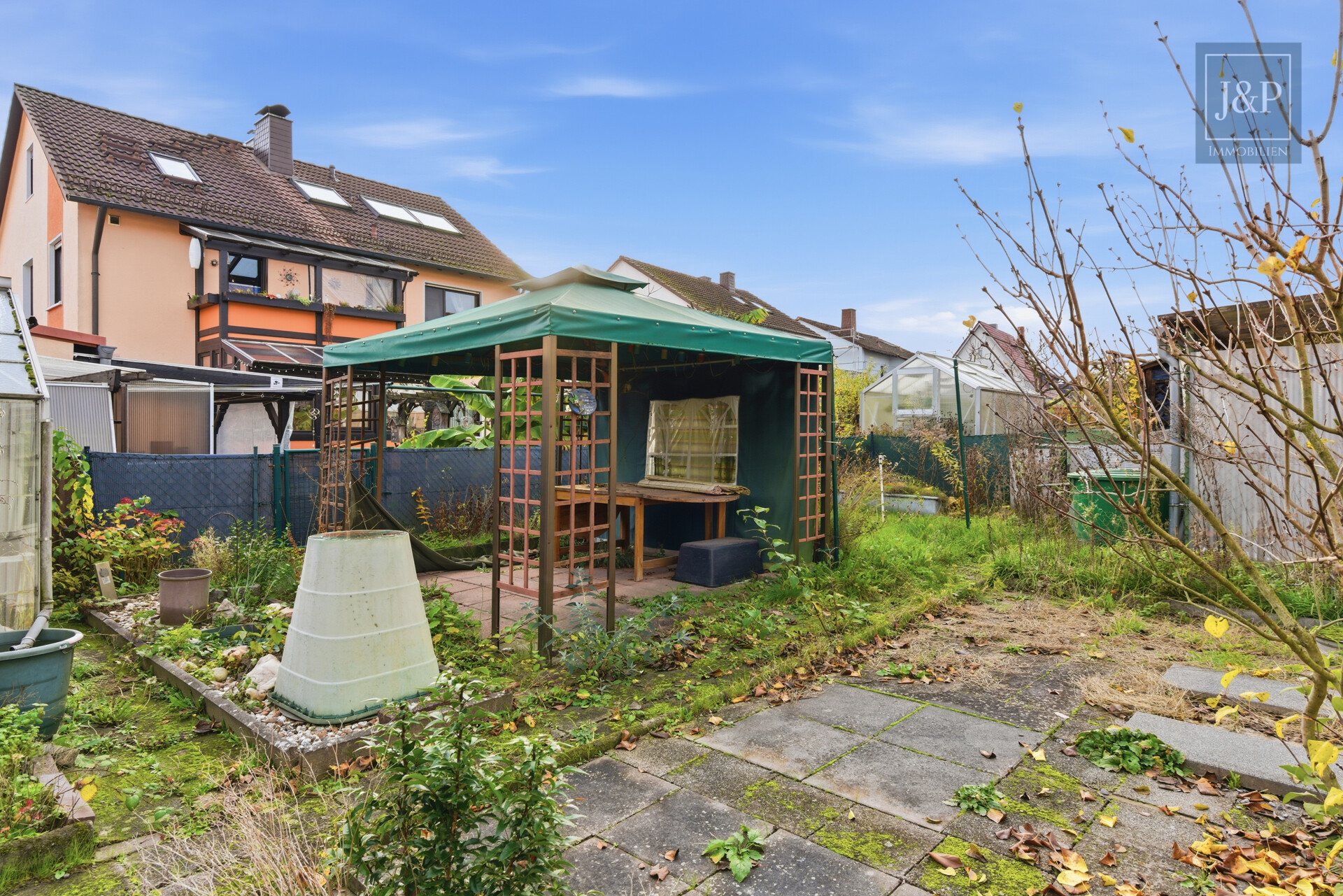 1-2 Familienhaus mit Ausbaureserve in ruhiger Lage im Streitwald - Garten hinten