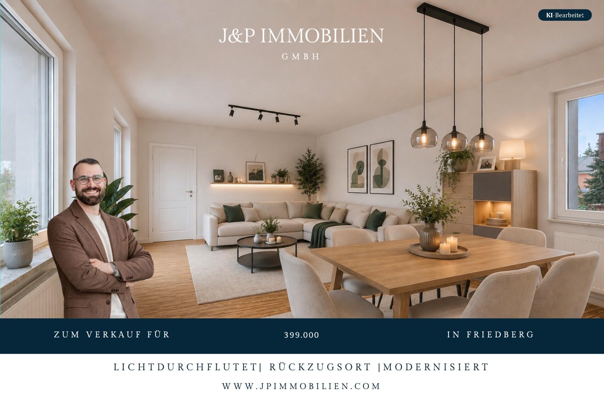 Große 5-Zimmer-Wohnung mit großer Terrasse, lichtdurchflutet und flexiblem Wohnkonzept in Friedberg - Titelbild