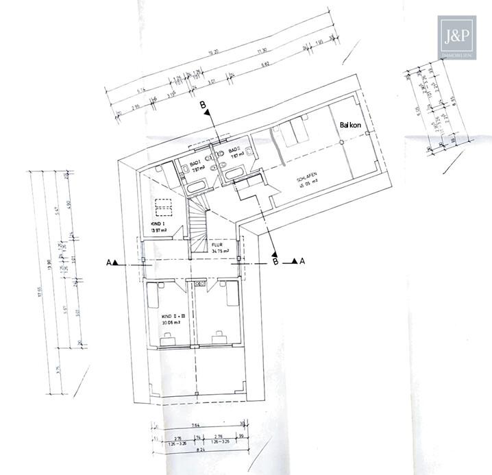 Anwesen mit besonderer Architektur, Wärmepumpe und Weitblick! Inkl. Praxis- oder Geschäftsräume! - Grundriss OG Neu-Anspach