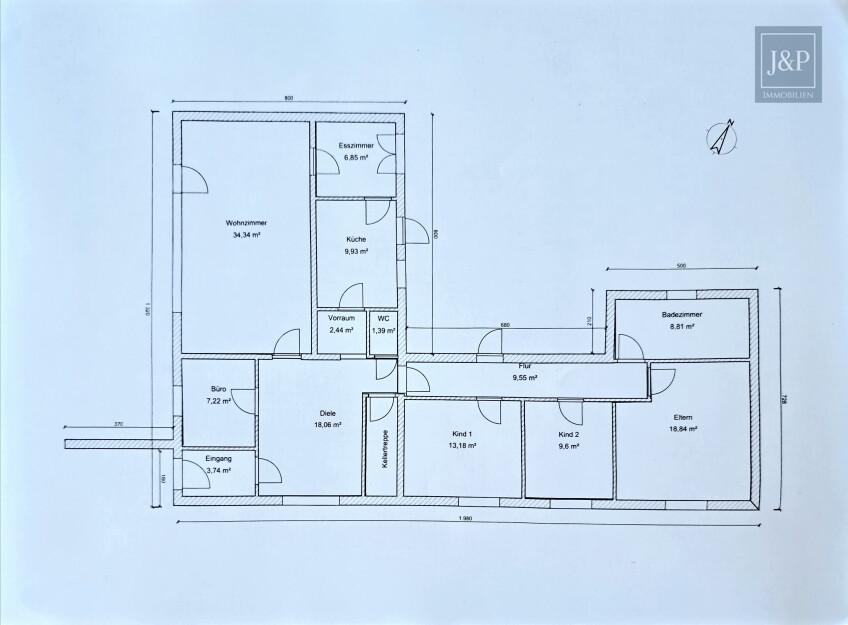 Mehrgenerationenwohnen in Lich – Zwei Häuser, Pool & großer Garten – vielseitig nutzbar - Grundriss Haupthaus