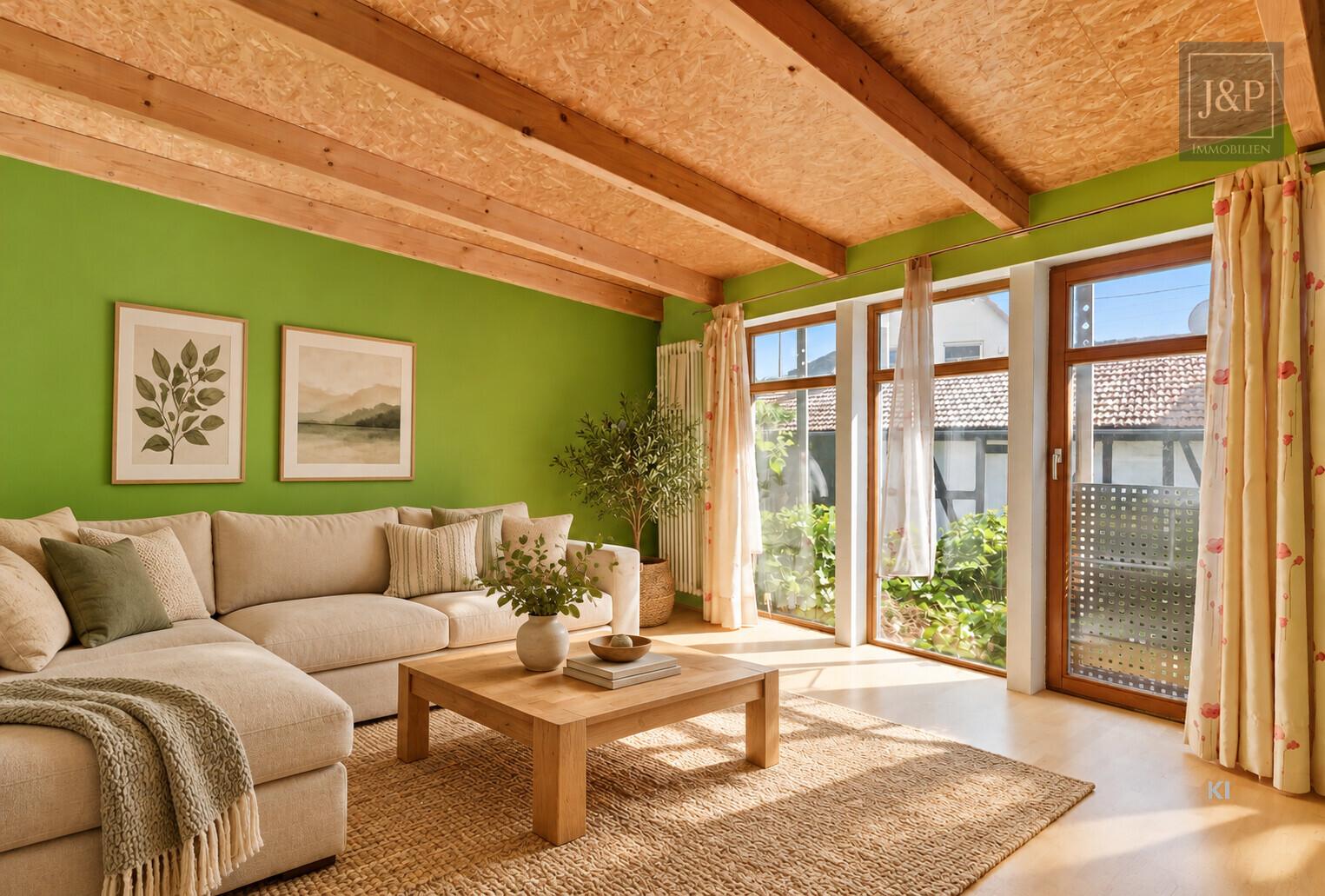 Viel Platz für Familie & Beruf: Fachwerkhaus mit Einliegerwohnung und Hof! - ELW: Galerie (Visualisierung)