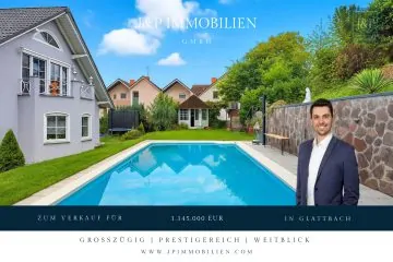 Ein – Zweifamilienhaus im Villenviertel von Glattbach. Gehobener Lebensstil am Waldrand, 63864 Glattbach, Einfamilienhaus