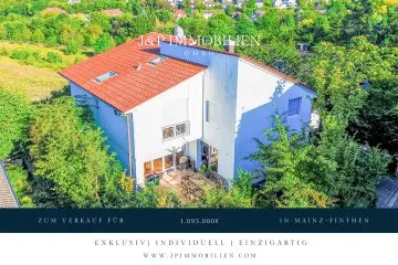 Saniertes Architektenhaus mit Einliegerwohnung und Weitblick direkt am Feldrand, 55126 Mainz / Finthen, Einfamilienhaus