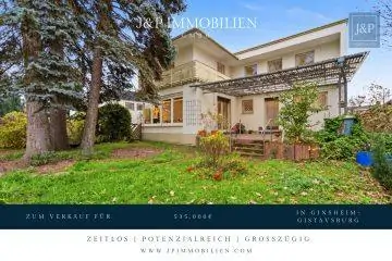 Zeitloses Einfamilienhaus mit großem Wohnbereich, Gartenblick & Balkon, 65462 Ginsheim-Gustavsburg / Gustavsburg, Einfamilienhaus
