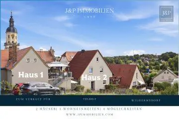2 Häuser – 3 Wohneinheiten – 4 Möglichkeiten! Komplett bezugsfertig, hell, freundlich, zentral!, 91452 Wilhermsdorf, Mehrfamilienhaus