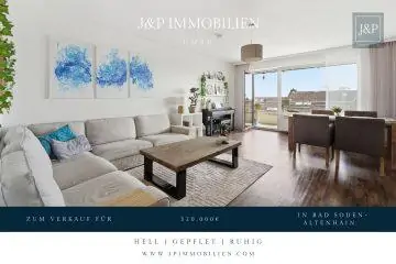 3-Zimmer-Wohnung mit Skylineblick, großem Balkon & ruhiger Lage in Bad Soden-Altenhain, 65812 Bad Soden am Taunus / Altenhain, Etagenwohnung