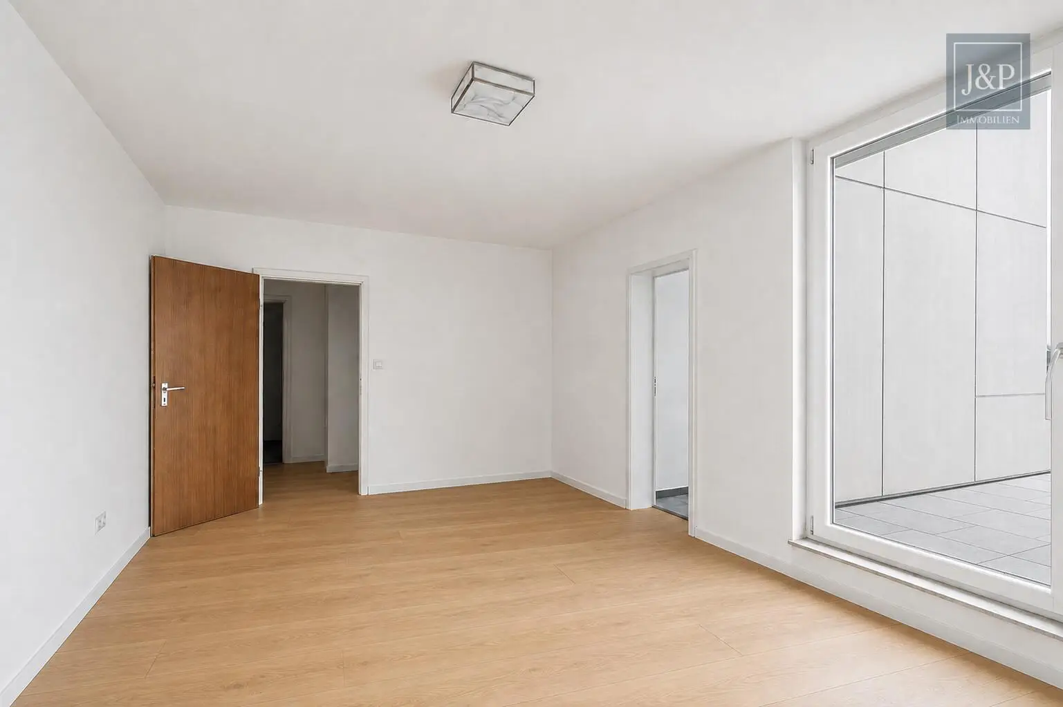 Beeindruckende Penthouse-Wohnung mit Skylineblick und zwei Terrassen! - Schlafzimmer (Visualisierung)