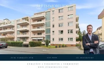 Vermietete 4-Zimmer-Wohnung mit großem Süd-West-Balkon und optionalen TG-Stellplätzen!, 65929 Frankfurt am Main West, Etagenwohnung