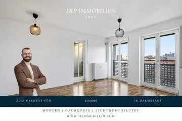 Lichtdurchflutetes Penthouse mit Süd-Balkon & Tiefgarage in Darmstadt!, 64293 Darmstadt, Penthousewohnung