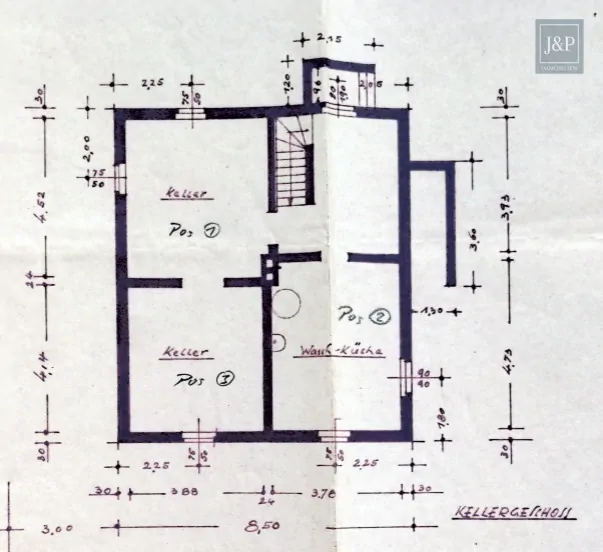 Einfamilienhaus mit großen Zimmern, Keller & großem Garten in guter Lage - Keller Erz