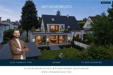 Großes Grundstück in Top Feldrandlage | Doppelhaushälfte mit Ausbau- & Anbaupotenzial, 61352 Bad Homburg, Doppelhaushälfte